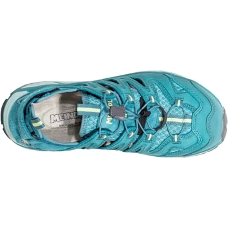 Meindl Wander- & Bergschuhe Damen, strapazierfähig aus Leder und Mesh mit rutschfester Gummisohle, Türkis, Größe 37 EU – Bild 5