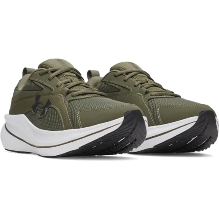 Under Armour Herren Charged Assert 11 Laufschuhe, Atmungsaktives Obermaterial, Gepolsterte Einlegesohle, Charged+ Dämpfung, Robust, Grün, Schuhgröße: 45 EU – Bild 2