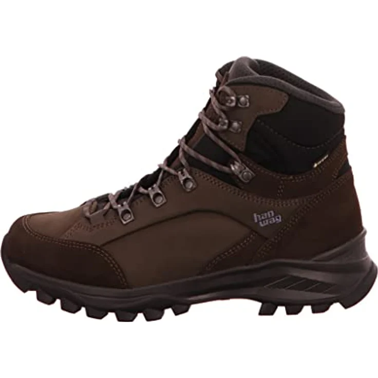 HANWAG Banks GTX, Herren Wanderschuhe aus Voll-Nubukleder, braun, Größe 44, GORE-TEX, Vibram® Sohle – Bild 2