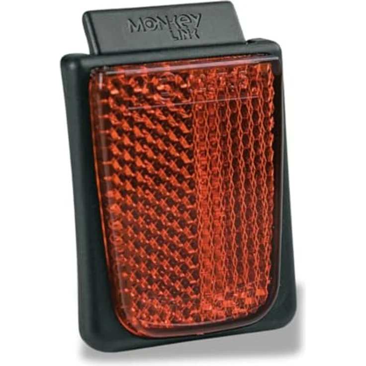 MonkeyLink ML-1 Reflektor magnetische Schutzkappe hinten, Schwarz, 40 x 50 mm mit Sichtbarkeitsschutz und Feuchtigkeitsresistenz für E-Bikes und Fahrräder – Bild 1