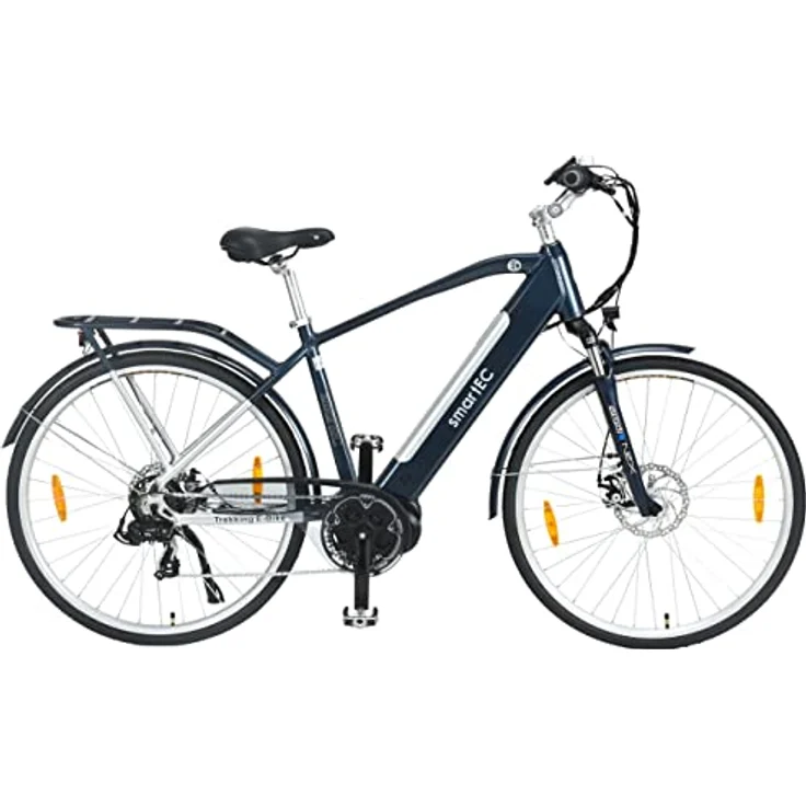 smartEC TrekX-MH E-Bike Trekking Herren 250W Mittelmotor Li-Ion-Akku 36V/13Ah Elektrofahrrad 28 Zoll Reichweite 90km bis 25 km/h Trekking City – Bild 1