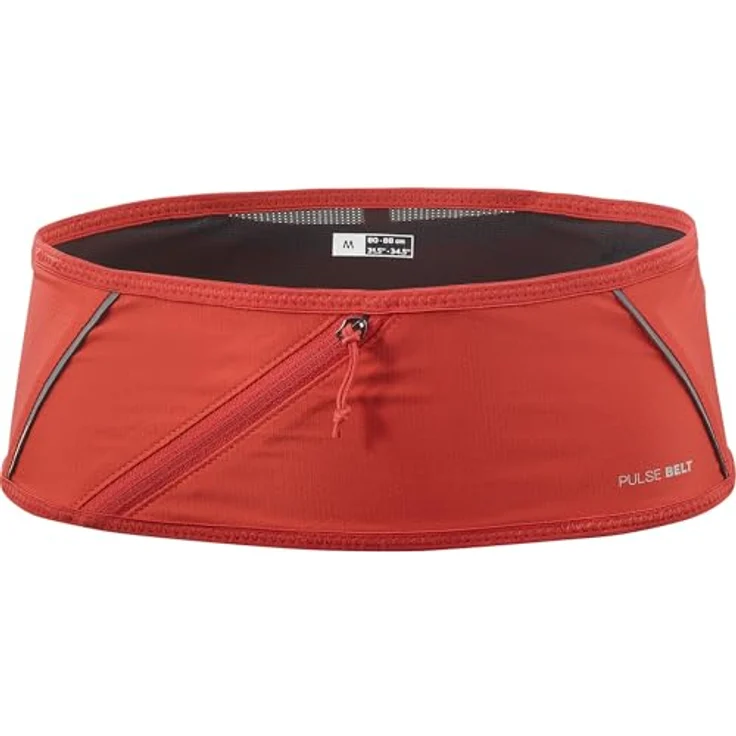 Salomon Pulse Unisex Beltnug Fit, leichter Laufgürtel mit Platz für 500ml Flaschen, rot, Größe XL – Bild 3