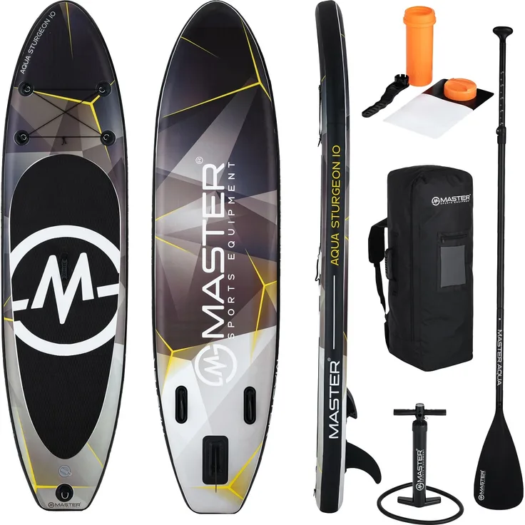 Master Paddelbrett SUP MASTER Aqua Störe - 10, Stand Up Paddle Board für Anfänger und Fortgeschrittene