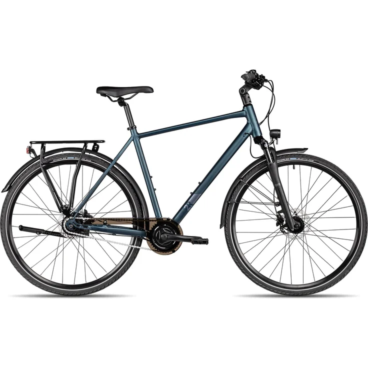 2R Manufaktur TRX ONE, Herren-Citybike 28 Zoll mit SR Suntour NEX-DS Federgabel, Aluminiumrahmen, Dunkelblau, 51 cm
