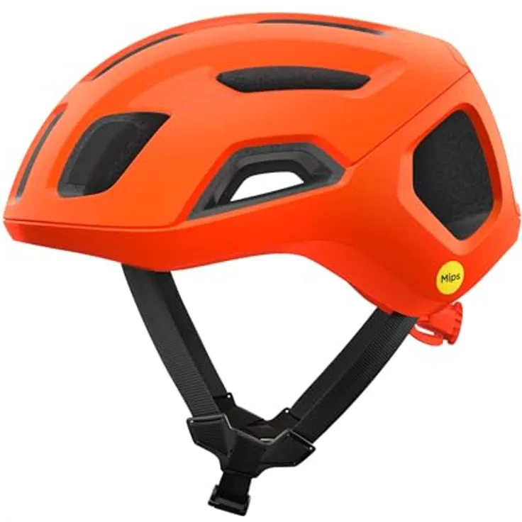 POC Ventral Air MIPS Fahrradhelm, Fluorescent Orange Matt, Leichtbau, hervorragende Belüftung, Größe S (50-56cm)