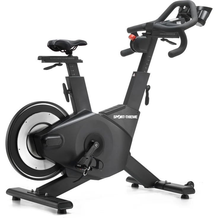 Sport-Thieme Indoor Bike "IB800", Ergometer mit Bluetooth-Schnittstelle, Schwarz