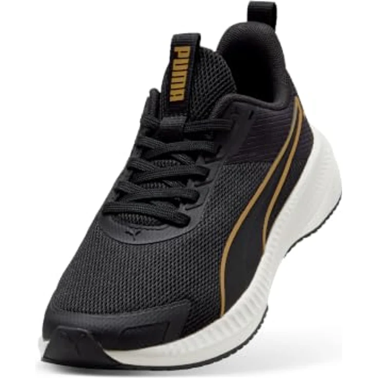 Puma Unisex Flyer Lite 4 Straßen-Laufschuh, atmungsaktiv, Schwarz-Matt-Gold-Vapor Gray, 39 EU – Bild 3