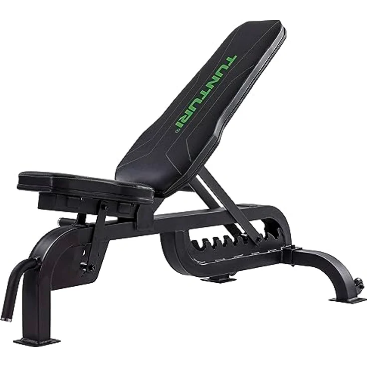 Tunturi Hantelbank UB90 Pro, verstellbare Fitnessbank, Bauchtrainer, Bank für Workout – Bild 1