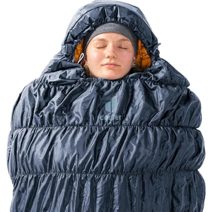 deuter Exosphere SL 0C/32F Kunstfaserschlafsack für Damen, perfekte Isolation mit Thermo Stretch Comfort, Körpergröße bis 175 cm, inkl. Kompressionssack und Fleece-Einsätzen – Bild 5