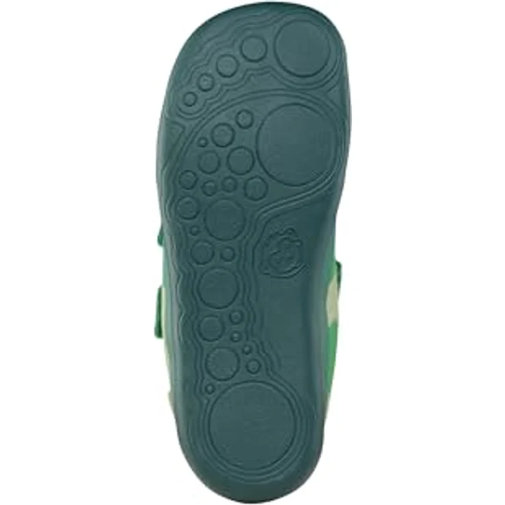 Affenzahn Kid's Barfussschuhe Lucky, Unisex Kletterschuhe aus 100% Bio-Baumwolle, Grün, Größe 26 mit Klettverschluss und rutschfester Gummisohle – Bild 6