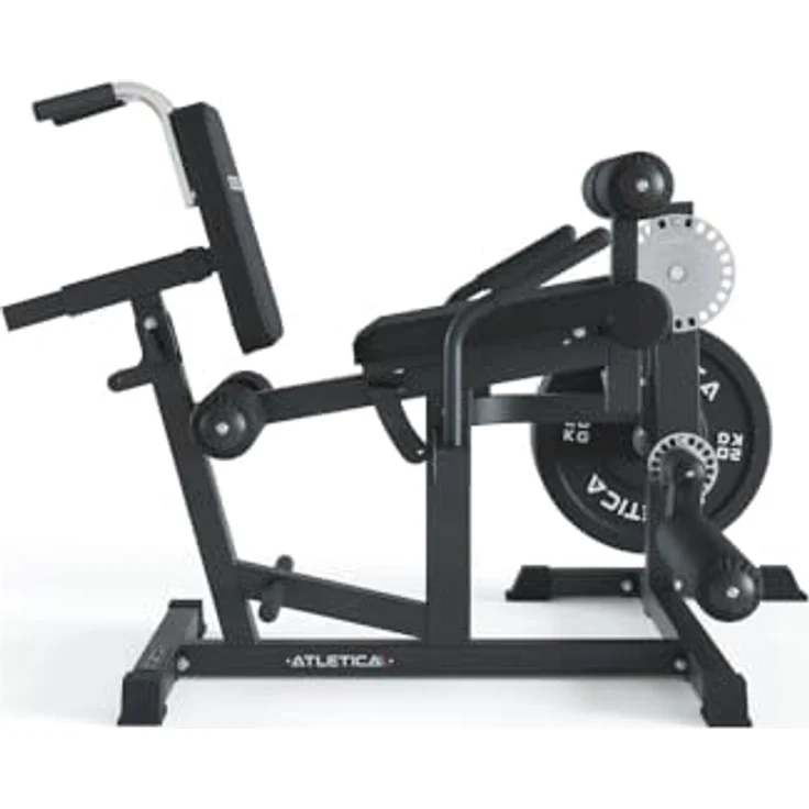 ATLETICA Kraftstation ATLETICA Fullbody Multitrainer Beinstrecker, Leg Curl, vielseitiges Trainingsgerät mit schneller Umbaufunktion, für Hantelscheiben mit 50 mm Durchmesser – Bild 4