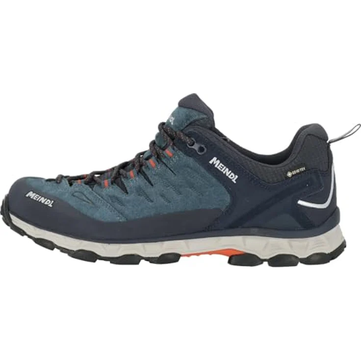 Meindl Velden PRO GTX, Sportlicher Wanderschuh mit rutschfester Sohle, wasserdicht, Petrol/Rot – Bild 2