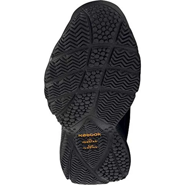 Reebok Work N Cushion, Herren Sneaker aus Leder und Synthetik, schwarz, Größe 11 mit rutschhemmender Außensohle und atmungsaktivem Innenfutter – Bild 2