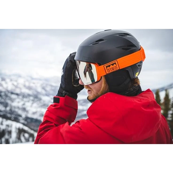 Giro Grid MIPS Matte Black M, Skihelm mit In-Mold Polycarbonate Schale, Thermostat Control Belüftung und In Form 2 Fit System – Bild 4