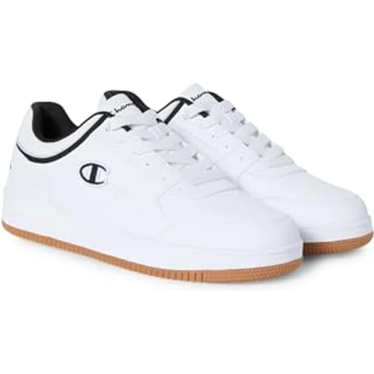 Champion RD 18 LOW Herren Sneaker, leichter Laufschuh mit klassischem Low-Cut-Design, weiß/schwarz – Bild 2