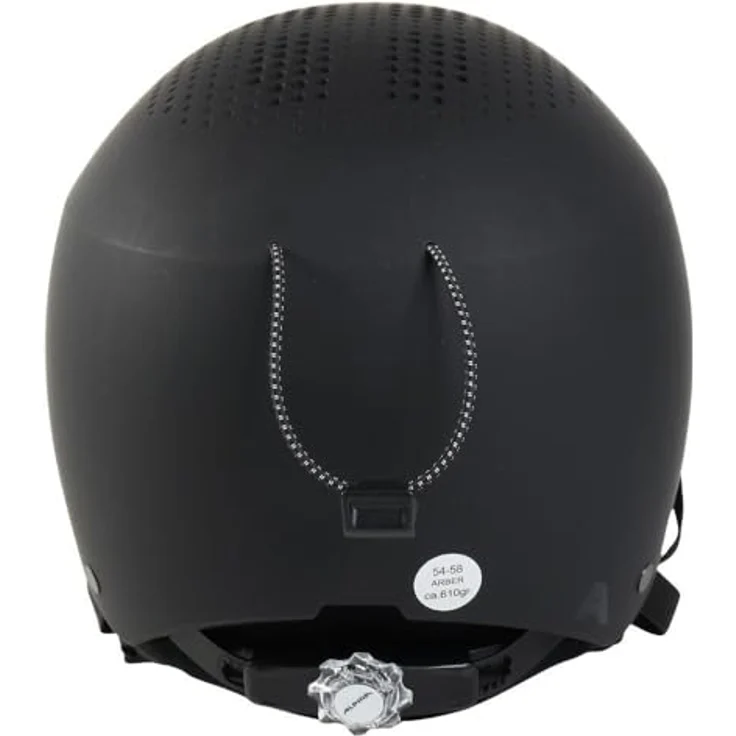 Alpina ARBER, Skihelm für Erwachsene, Unisex, matt Schwarz, Größe 54-58, leicht und stabil mit optimalem Schutz und Belüftung – Bild 3