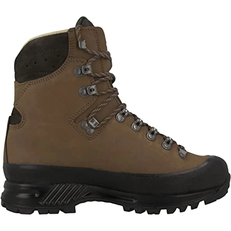 Hanwag Alaska GTX, Wanderschuhe aus Leder mit GORE-TEX Futter, braun, Größe 42 – Bild 3