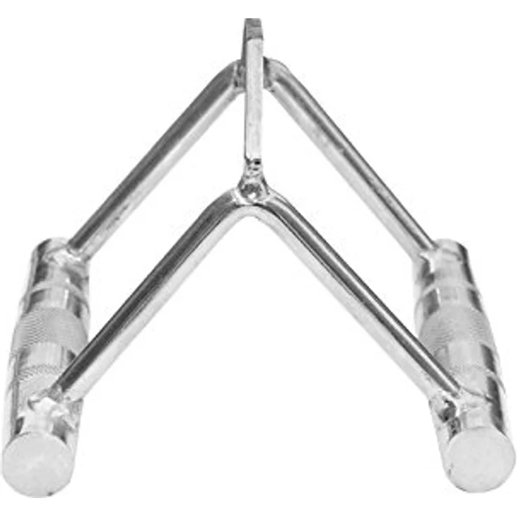 Sporttrend 24® Parallegriff breit in Silber | Rudergriff Hufgriff Rückengriff Trapezgriff Dreiecksgriff Seilzuggriff Kabelzuggriff Griffe für Seilzüge Kabelzüge – Bild 4