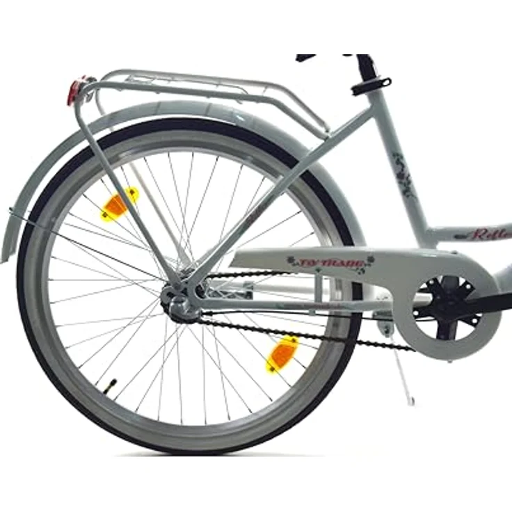 T&Y Trade 24 Zoll Kinder Mädchen City Fahrrad Mädchenfahrrad Bike Rad Nexus Nabenschaltung STVO Beleuchtung Reflex Weiß Weiss 3 Gang - Preisvergleich – Bild 3
