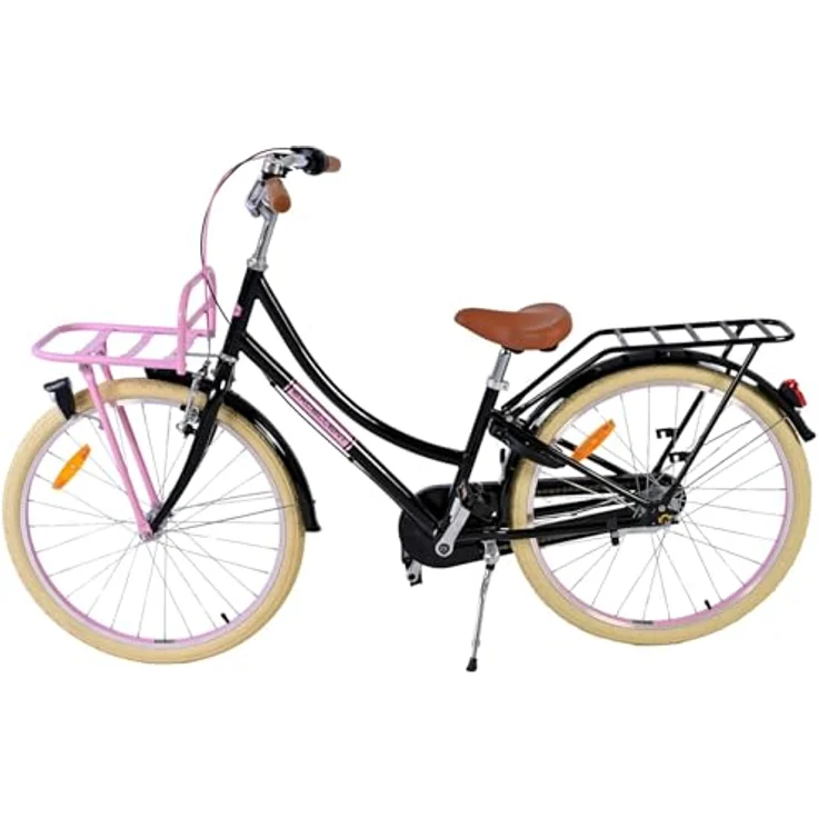 Volare Kinderfahrrad Excellent 24 Zoll für Mädchen, Schwarz, mit STVO-geprüfter Beleuchtung und Rücktrittbremse – Bild 9