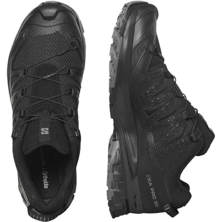 Salomon XA PRO 3D V9 WIDE, Herren Trailrunning-Schuhe mit stabiler Passform und All Terrain Contagrip-Sohle, Schwarz, EU 46 UK 11 – Bild 6
