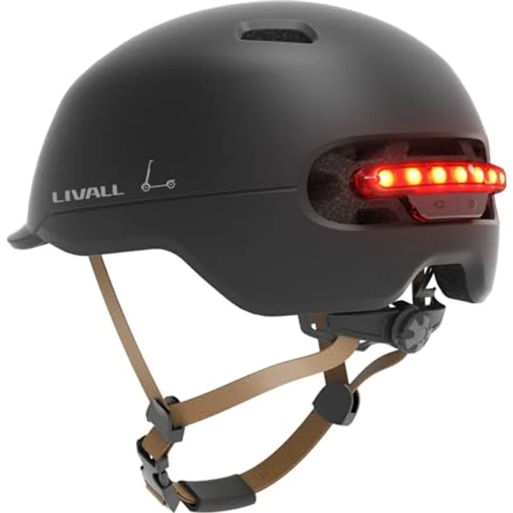 Livall C20 Neo, Fahrradhelm mit patentierter Sturzerkennung und intelligenter Beleuchtung, M (54-58 cm) – Bild 4