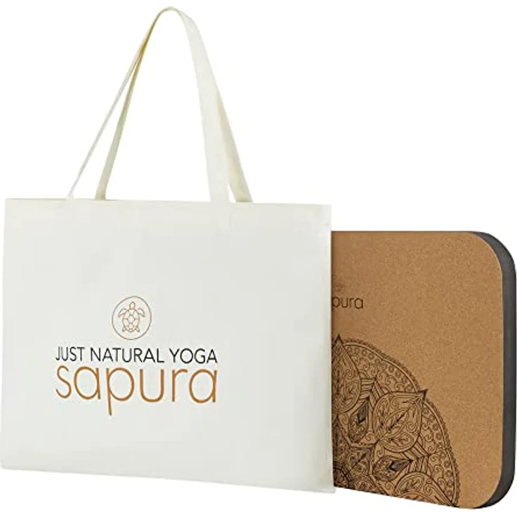 Kniekissen Yoga + Tasche Balance Pad Knieschoner Koordination Stabilität - Balancekissen Fitness - Knie- und Ellenbogenpad – Bild 2
