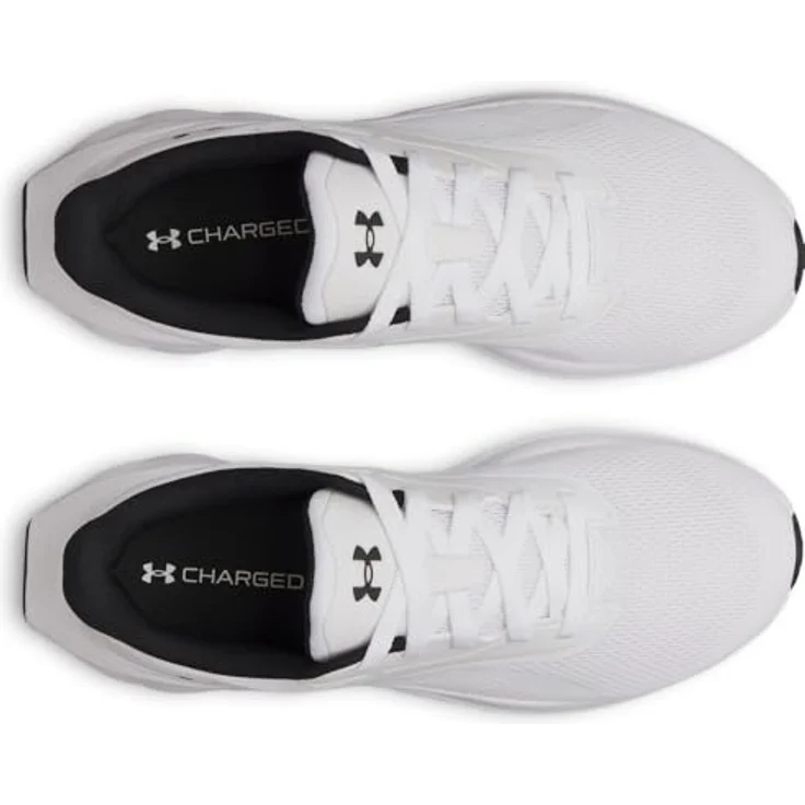 Under Armour Herren Ascend Laufschuhe 6009827 100, Atmungsaktives Mesh, Charged+ Dämpfung, Gummisohle, Weiß, Schuhgröße 41 EU – Bild 4