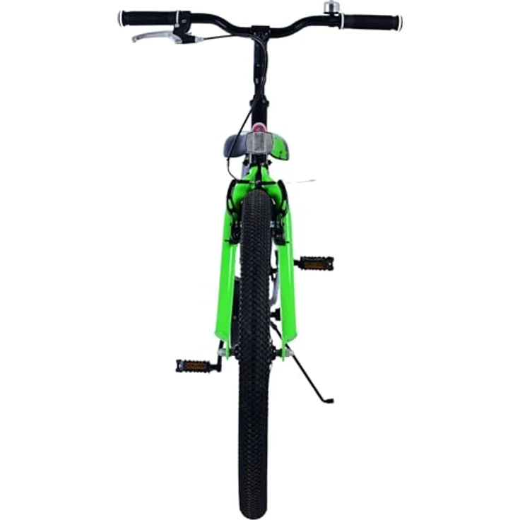 Volare Kinderfahrrad Sportivo 24 Zoll für Jungen in Schwarz Grün - Handbremse, Rücktrittbremse, Klingel, Reflektoren, Gepäckträger – Bild 6