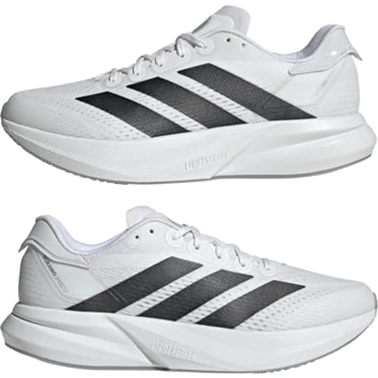 Adidas Running Shoes IH8206, Laufschuhe mit Lightstrike-Dämpfung und TPU-Außensohle, FTWWHT/CBLACK/HALSIL, Größe 44 2/3 – Bild 6
