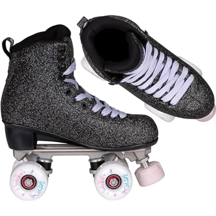 Chaya Melrose Deluxe Starry Night, Rollschuhe in Weiß, EU 36, mit Galaxy-Platte und Sugar Rush 62mm Rädern – Bild 7