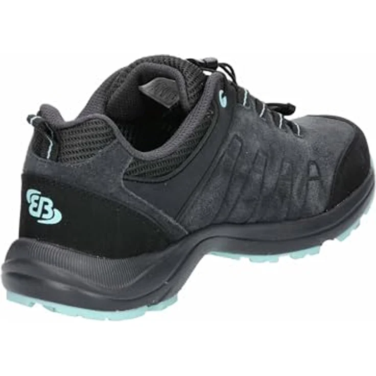 Brütting Mount Harvard Low 37, Outdoorschuh aus Veloursleder mit Comfortex-Klimamembrane und Schnellschnürsystem, schwarz – Bild 4