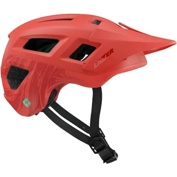 Lazer Coyote KinetiCore MTB-Helm, Matte Tangerine, bequeme Passform und hervorragende Belüftung – Bild 1