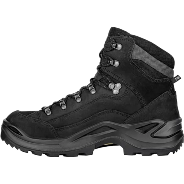 Lowa Renegade Gtx Mid, Herren Wanderschuhe mit Gore-Tex-Membran, Schwarz, Größe 42 – Bild 3