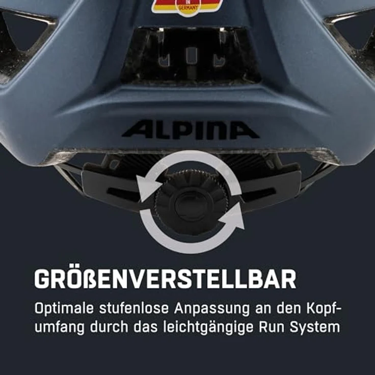 Alpina Parana Indigo Matt, Größe 51 - 56 cm - Fahrradhelm, Farbe Blau – Bild 6