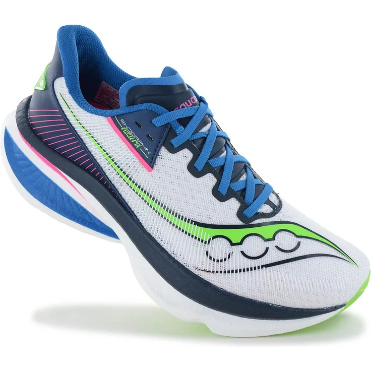 Saucony Endorphin Azura, Herren Laufschuhe mit PWRRUN PB Dämpfung und SpeedRoll-Technologie, Weiß, EU 43 US 9.5