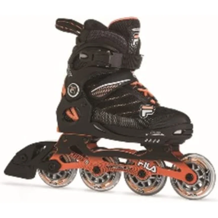 Fila Wizy Alu Girl, Kinder-Inlineskates in Lachs, M, 32-35, 4x, 74 mm Räder, ABEC 5 Lager, verstellbare Größen – Bild 2