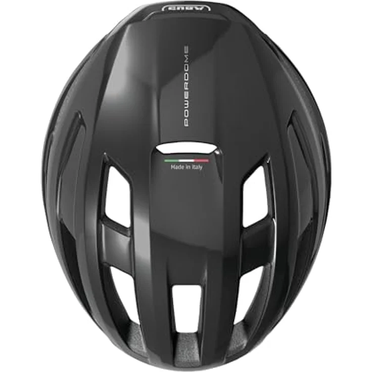 ABUS Rennradhelm PowerDome MIPS, leichter Fahrradhelm mit Belüftungssystem und Aufprallschutz, Schwarz Glänzend, Größe S – Bild 4
