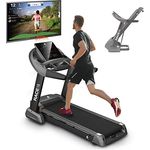 FitEngine Laufband RACE18 | Profi Laufband extra leise 8 Zonen Dämpfung | bis 150 kg Traglast | 15% automatische Steigung, Klappbar | 7 PS bis zu 18 km/h | großes Display, Lautsprecher & Bluetooth - Preisvergleich