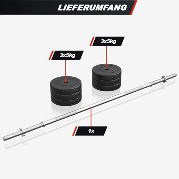 GORILLA SPORTS® Hantelbank klappbar mit Ablage, 170 cm Langhantel, 35 cm Kurzhantel, 120 cm SZ Stange, Gewichtsset 40/70/100 kg, bis 300 kg, Schwarz - Trainingsstation für Ganzkörper-Workout – Bild 4