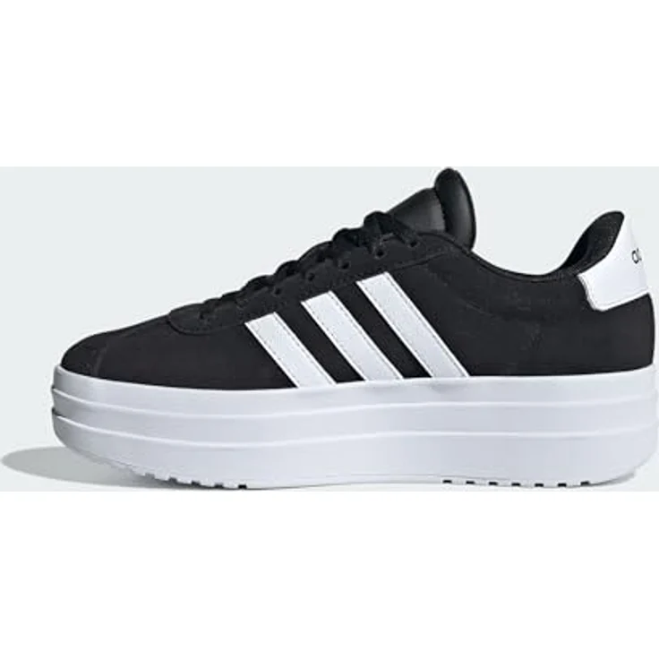 adidas VL Court Bold J IH4777, Kinderschuhe im Skate-Stil aus Leder, schwarz/weiß – Bild 2