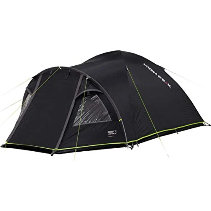 High Peak Talos 3, Kuppelzelt für 3 Personen, 4.75 kg, wetterfest mit Vario Vent Control System und reflektierenden Abspannschlaufen – Bild 3