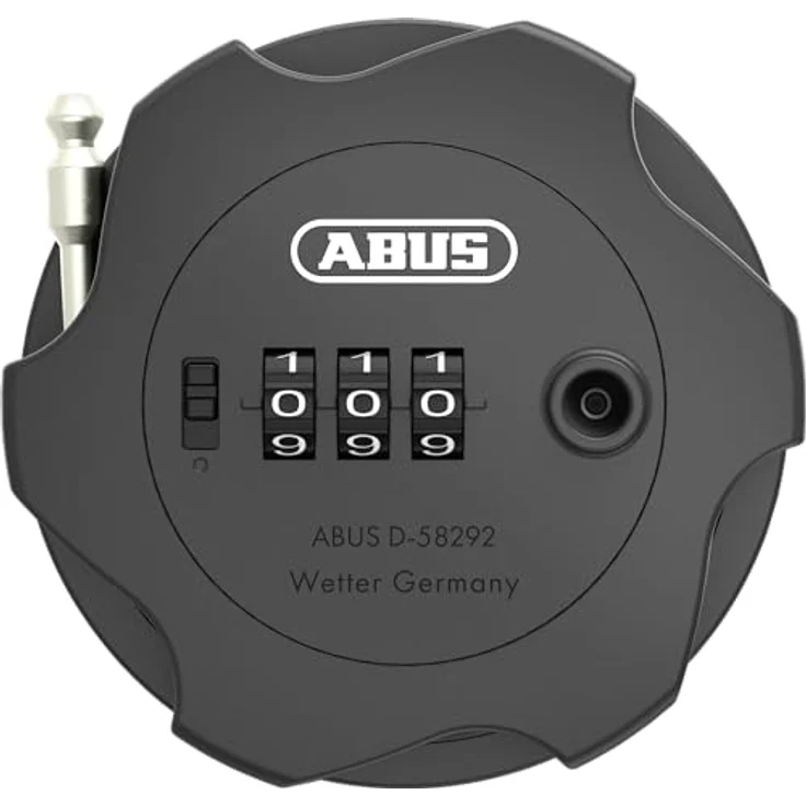 Abus Combiflex Adventure, Veloschloss mit 75 cm Stahlkabel, 3-stelliger Zahlencode, kompakte Größe – Bild 1