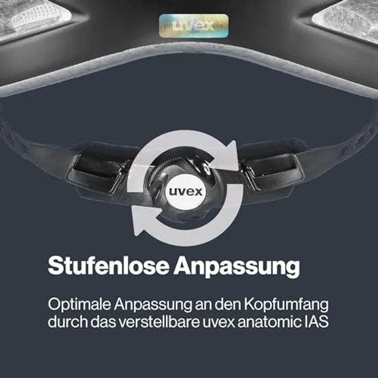 Uvex i-vo cc, Fahrradhelm für City und MTB, Schwarz-Matt, 56 cm mit integrierter Sonnenblende und 24 Belüftungsöffnungen – Bild 5