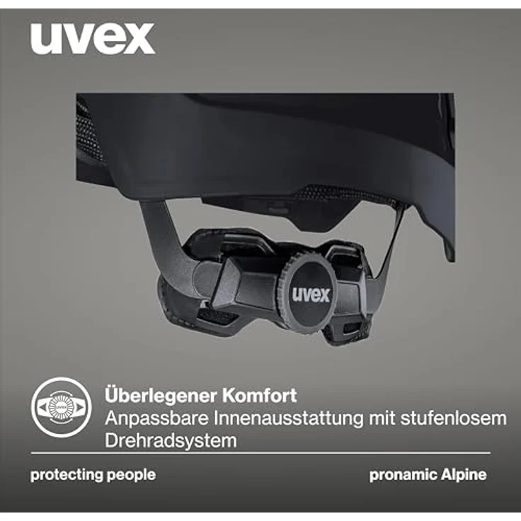 Uvex pronamic Alpine, Multifunktions-Schutzhelm für Damen/Herren, EN 12492 & EN 397, Größenbereich 51-63 cm, optimierter Tragekomfort, maximale Belüftung, für Industrie, Bau und Klettern – Bild 3