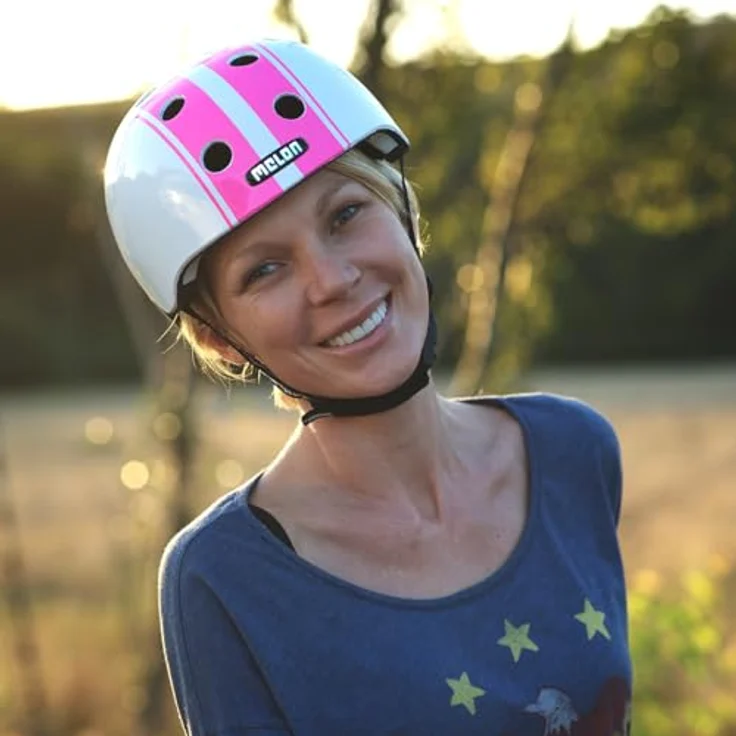 fahrradhelm Urban Active rosa Polycarbonat Größe 58-63 cm – Bild 3