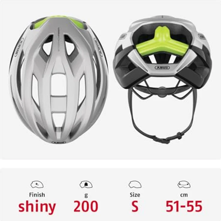 Abus Storm Chaser Gleam Silver 51 - 55 cm – Bild 4