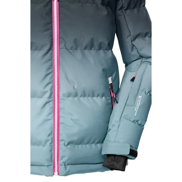 Killtec KSW 330 Girls Ski Quilted Jacket, wärmend und strapazierfähig, Hellblau, Größe 176 – Bild 4