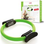 SISSEL® Pilates Circle Compact | Glasfaserring mit Schaumstoffpolstern | Antirutsch-Gummierung | Ideal für Kraft- und Koordinationstraining | Inkl. Übungsposter | Lime