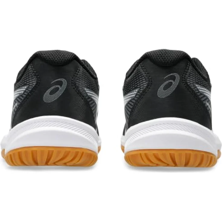 Asics Upcourt 6 GS, Hallensportschuhe für Kinder mit Lederimitat-Obermaterial und abriebfester Gummiaußensohle, Schwarz, Gr. 37 – Bild 2
